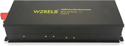 WZRELB Power Inverter 2500W Pure Sine Wave Inverter 12V 120V Dc AC Converter - Image 6