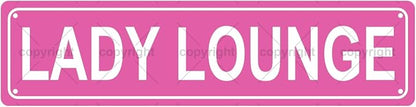 LADY LOUNGE Space Metal Tin Street Sign Bar Cafe Garage Cave Home Room Wall by Unknown