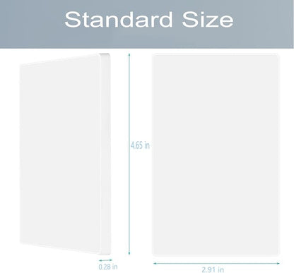 1-Gang Screwless Blank Wall Plate Cover Blank Switch Outlet Electrical Faceplate - Image 4