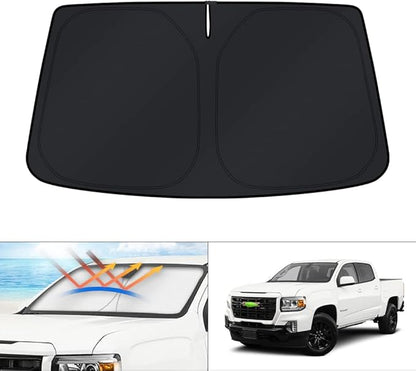 KUST Windshield Sun Shade for GMC Canyon/Chevy Colorado 2015-2022 Window by KUST