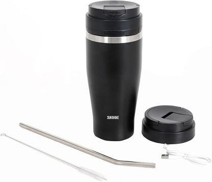 Ice Shave 2-in-1 Stainless Steel Vacuum Tumbler & Cordless Blender - 28oz by 3unshine