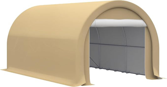 Outsunny 10' x 16' Carport, Heavy Duty Portable Garage Storage Tent by Outsunny
