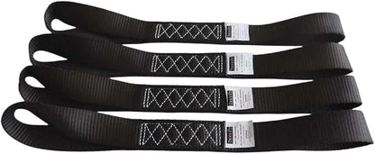 Soft Loop Tie Down Straps Black Breaking Strength 10, 000 LBS Heavy Duty 1.5 - Image 2