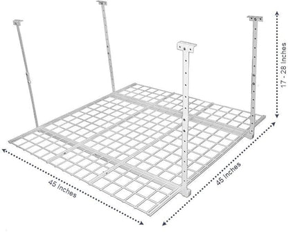 Overhead adjustable Garage Storage Rack, Heavy Duty Steel Garage Storage System - Image 3
