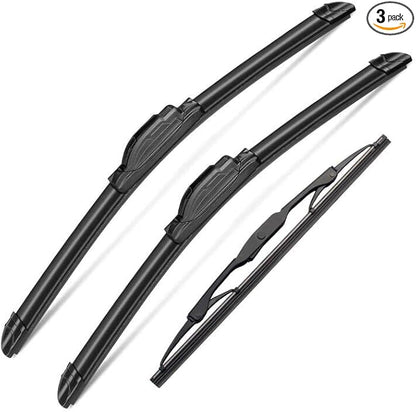 3 Wipers Set for Hummer H2 2003 2004 2005 2006 2007 2008 2009, Original by SCTIOANSNOemWiperBlades