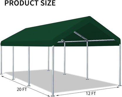 12'x20' Upgraded Carport Replacement Top Canopy Cover - Image 4