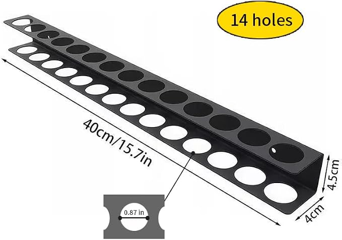 2 Pack Screwdriver Plier Organizer Wall Mount Steel Wall Mount Tool Storage - Image 2