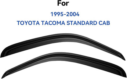 Window Visors Rain Guards for 1995-2004 Toyota Tacoma Regular Cab, Out-Channel - Image 3