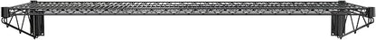 18" x 60" Black Epoxy Wire Wall Mount Shelf - Image 3