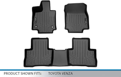SMARTLINER Custom Fit All Weather 2 Row Floor Mats Liner Set Compatible - Image 5