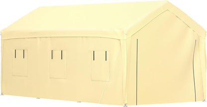 VEVOR Carport 10x20 ft Heavy Duty Canopy, Portable Garage Shelter - Image 8