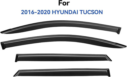 Window Visors Rain Guards for 2016 2017 2018 2019 2020 2021 Hyundai Tucson - Image 2