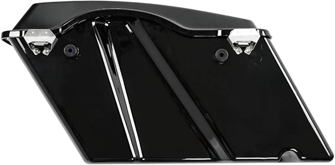 XFMT Motorcycle Saddlebags Vivid Black Hard Saddle Bags Trunk - Image 3
