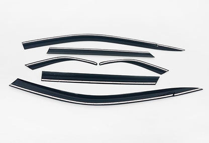 AUTOCLOVER Smoked Window Visor Sun Rain Vent Guard 4p - Image 4
