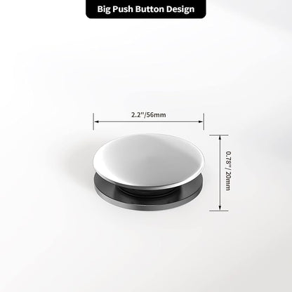 Bathroom Sink Drain with Overflow, PureHome Bathroom Sink Stopper, Pop Up - Image 5