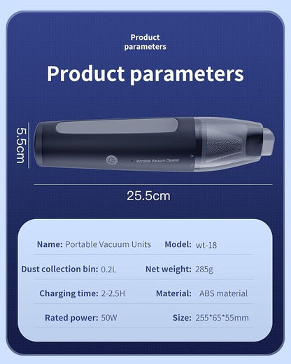 Mini Handheld Vacuum, 13000PA Portable Cordless Car Vacuum Cleaner, Suction and - Image 8