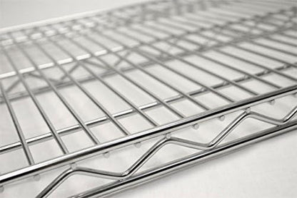 Omega 36" Deep x 60" Wide x 54" High 3 Tier Chrome Starter Shelving Unit - Image 4