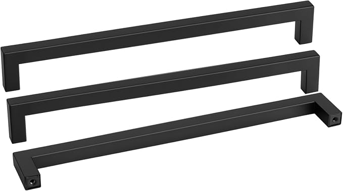 goldenwarm 150 Pack 18INCH Black Cabinet Pulls Kitchen Cabinet by goldenwarm