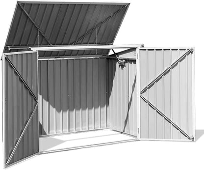 Goplus 6' x 3' Outdoor Storage Shed, Tool Storage Shed - Image 9