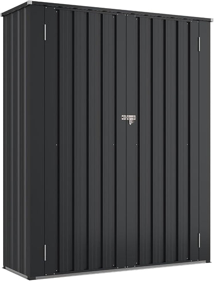Aoxun 55x19 in Outdoor Storage Cabinet Metal Garden Shed - Image 9