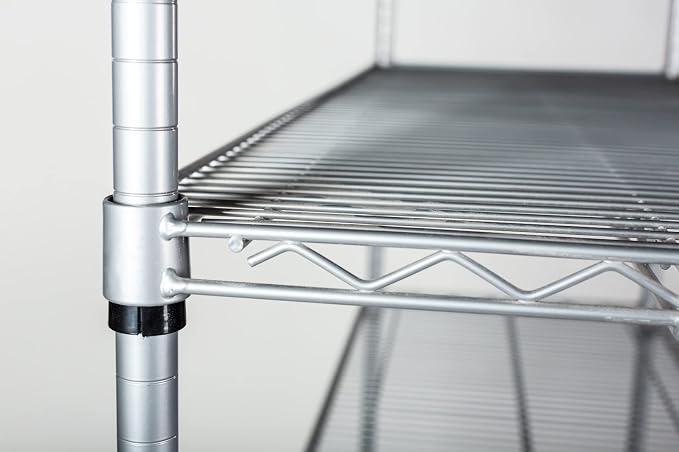 Omega 12" Deep x 30" Wide x 86" High 3 Tier Gray Starter Shelving Unit - Image 6
