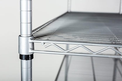 Omega 36" Deep x 36" Wide x 80" High 3 Tier Gray Starter Shelving Unit - Image 6