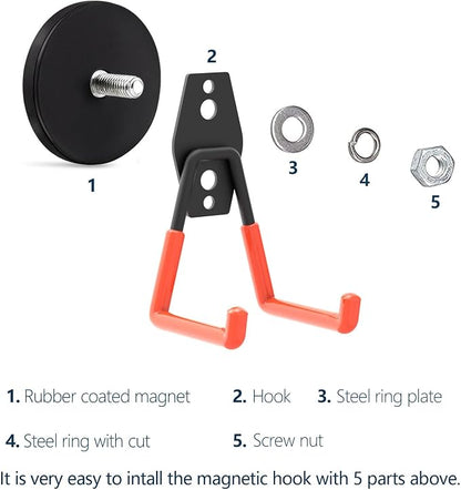 Garage Magnet Hooks, Heavy Duty Magnetic Hooks Tool Hangers - Image 3