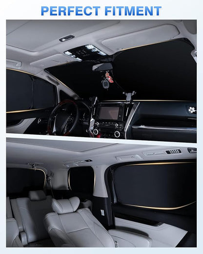 Windshield Sun Shade for 2018-2023 Volkswagen VW Tiguan Side Rear Window Shade - Image 5