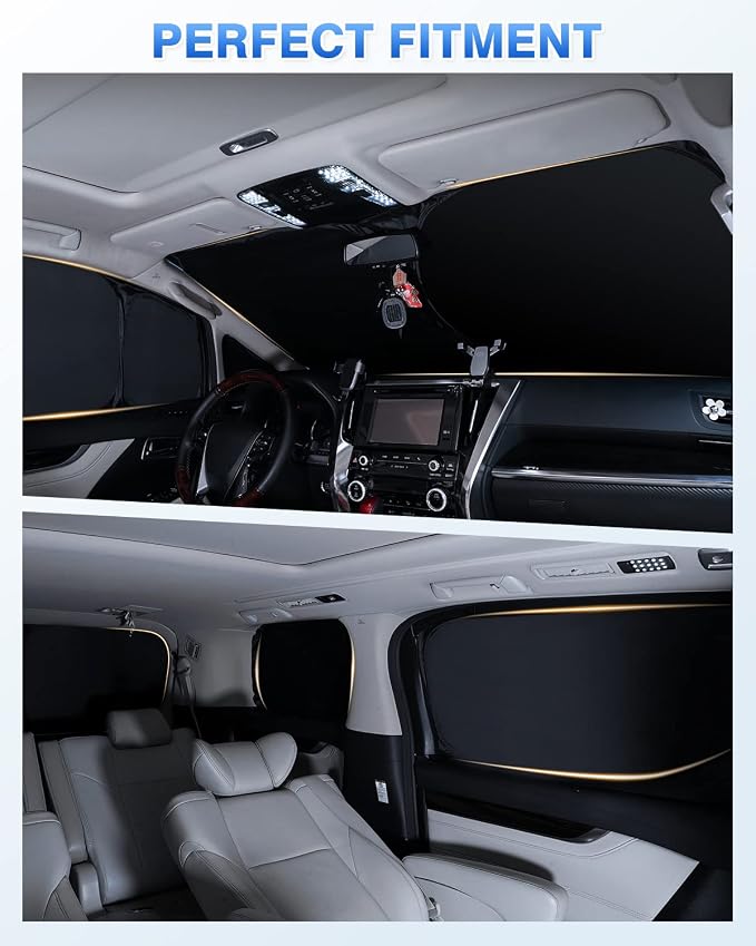 Sunshades for Kia Soul 2020-2025 2026 Accessories Windshield Sun Shade Side - Image 5