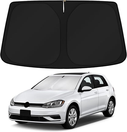 KUST Windshield Sun Shade for 2015-2021 Volkswagen Golf GTI e-Golf VW Golf R 4 by KUST