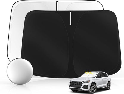 Windshield Sun Shade for Audi Q5 2018-2025 2026 Foldable Sunshade Custom Fit by SULAGIWINDSHIELDSUNSHADE