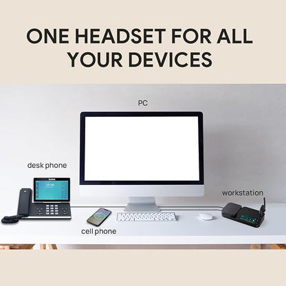 Yealink Bluetooth Headset Workstation, Office Wireless Headset - Image 6