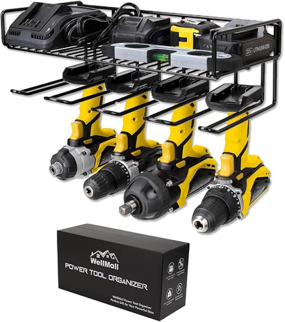 Heavy Duty Tool Organizer, 4 Wall Mount Anchors, 3.95" Between Slots, Sturdy - Image 9