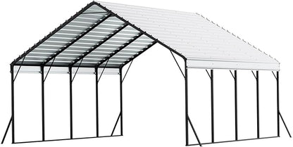 VEVOR Heavy Duty Metal Carport, 20 x 20 ft Outdoor Carport - Image 9
