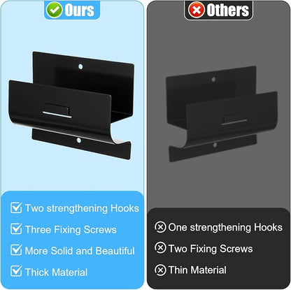 Heavy Duty Ladder Hooks for Garage Wall 4 Pack Black Ladder Hanger Garage Wall - Image 5