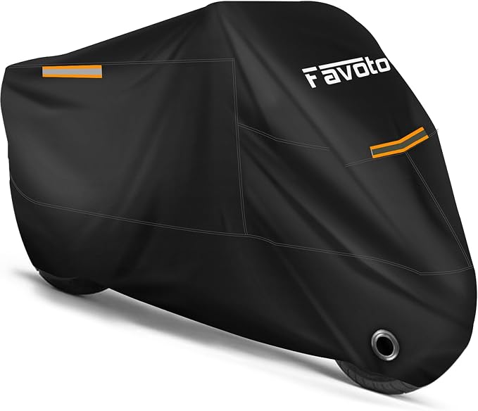 Favoto Motorcycle Cover Waterproof All Season Sun Outdoor Protection Windproof by Favoto