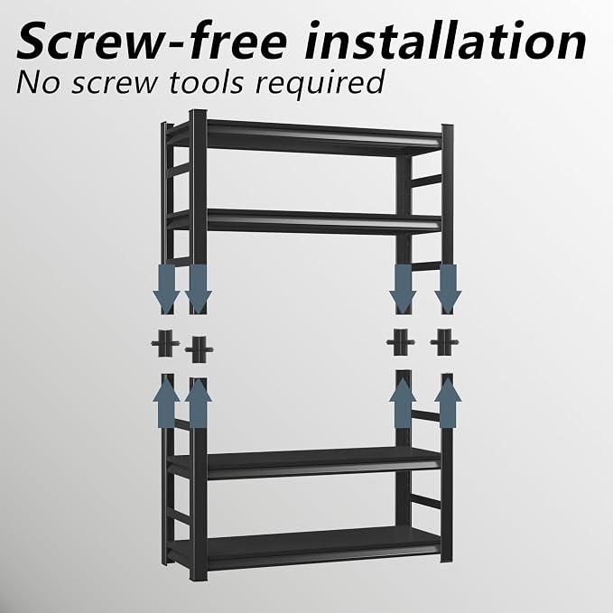 【Industrial Metal Adjustable Storage Shelving Units】Heavy Duty Steel Wire Rack - Image 4