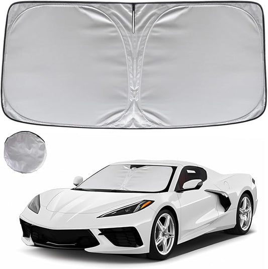KAYZT Windshield Sun Shade for 2020-2025 Che-vrolet/Chevy Corvette Foldable by KAYZT