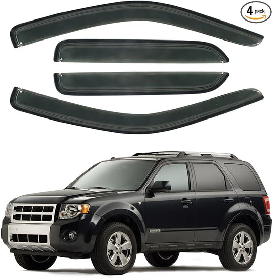 Window Visor Rain Guard Compatible by CHYKORLA