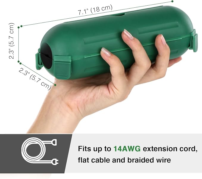 Flemoon Outdoor Extension Cord Safety Cover, IP44 Waterproof Connection - Image 6