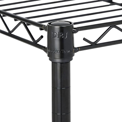 Displays By Jack 4 Tier Wire Shelving Unit Storage Rack, Metal Heavy Duty - Image 4