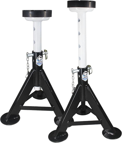 HKTE 4 Ton Heavy Duty Jack Stands, Security Locking Pins, 000 lbs Capacity by HKTETOOLSEQUIPMENT