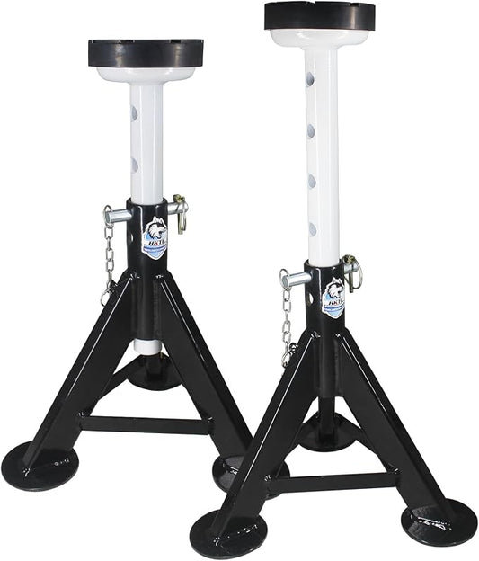 HKTE 4 Ton Heavy Duty Jack Stands, Security Locking Pins, 000 lbs Capacity by HKTETOOLSEQUIPMENT