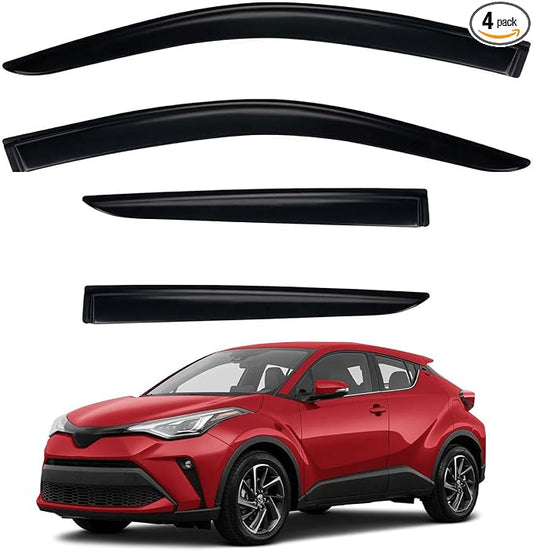 4pcs Front+Rear Smoke Tint Sun/Rain Guard Compatible by LQQDP