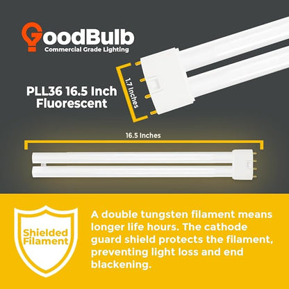 GoodBulb PLL36/827 | 36W 16.5" Twin Tube Compact Fluorescent Light Bulb | 4-pin - Image 3