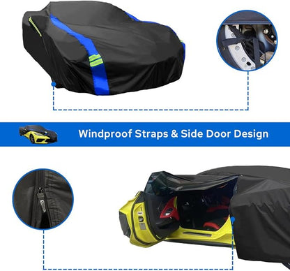 Avecrew for Chevrolet Corvette C8 Car Cover Waterproof All Weather for - Image 3