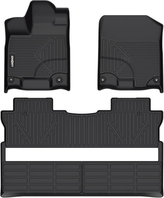 GINOWY-Floor Mats for Honda Ridgeline 2017-2023 2024 2025, TPE All Weather by GINOWY