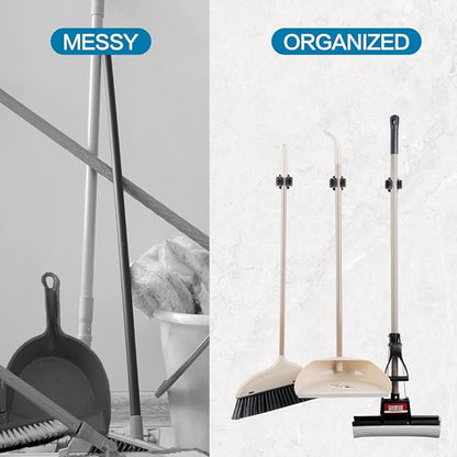 24PCS Broom and Mop Holder, Heavy Duty Garden Tool Organizer Rack Rake and - Image 4