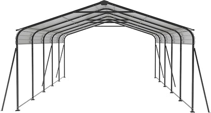 13x26.5 FT Metal Carport, Heavy Duty Car Port Canopy - Image 8