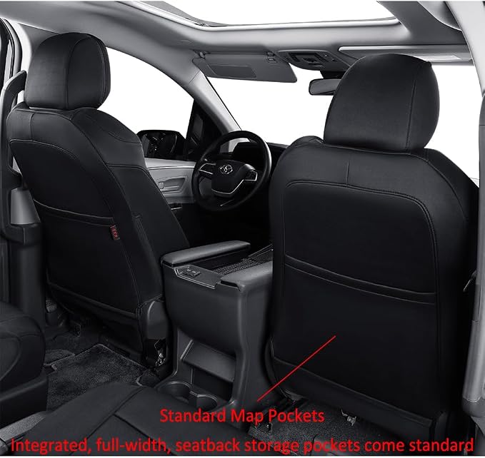 EKR Sienna Seat Covers for 2021-2025 Toyota Sienna Limited, 2nd Row Captain - Image 4